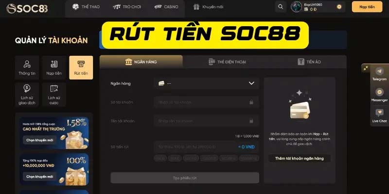 rút thưởng ưu đãi Halloween SOC88 2025